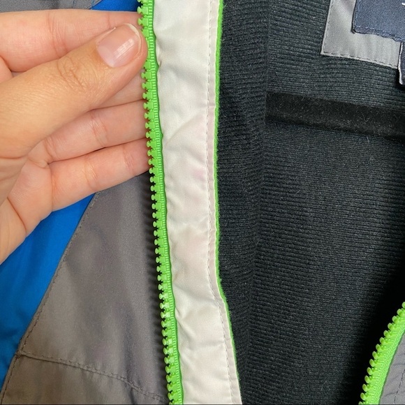 London Fog kids gray and blue winter jacket Sz 4 - Picture 5 of 11